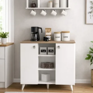 Coffee Corner, White and Gray