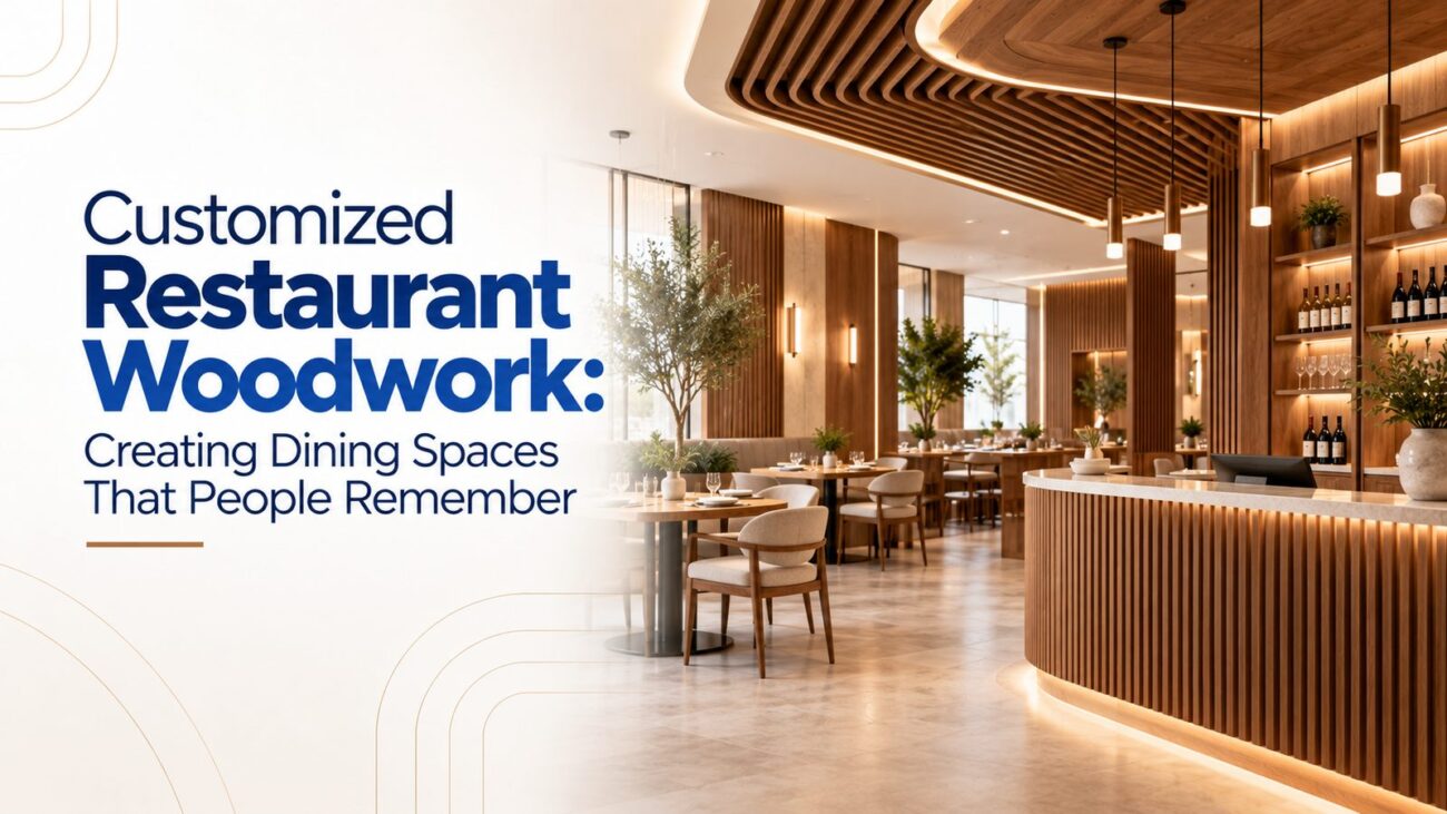 Customized Restaurant Woodwork: Creating Dining Spaces That People Remember