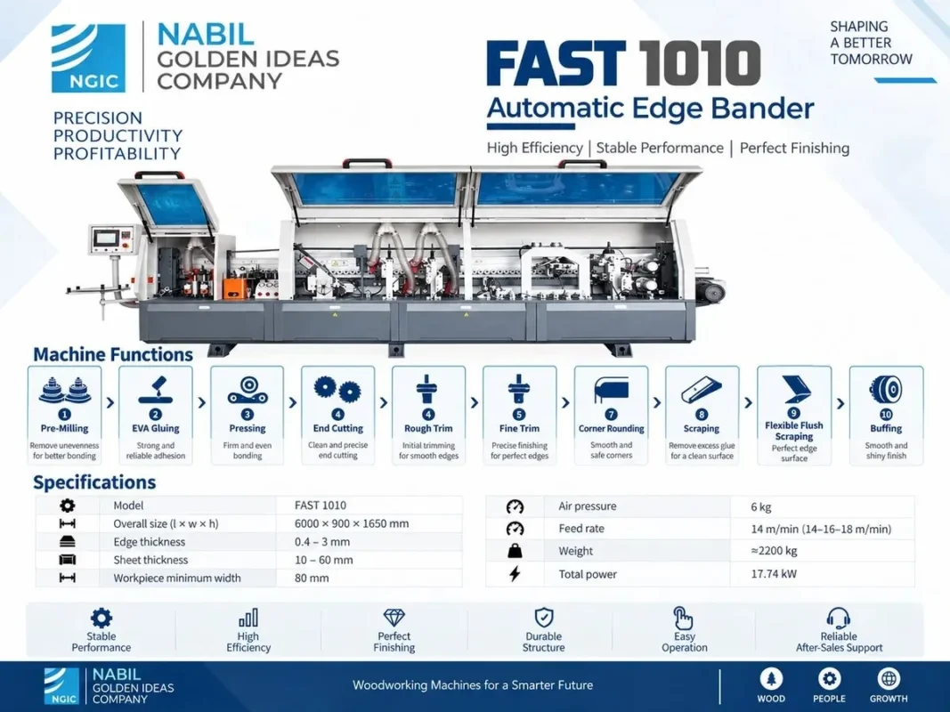 ماكينة لصق شريط أوتوماتيكية FAST 1010 من NABLUX